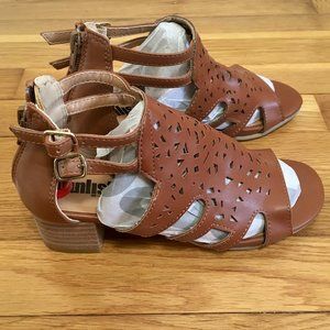 Cutout Sandals with Heels - Size 2 girls